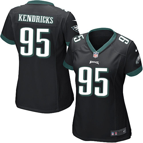 Women's Limited Mychal Kendricks Nike Jersey Black Alternate - #95 NFL Philadelphia Eagles